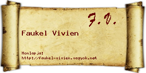 Faukel Vivien névjegykártya